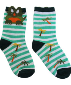 dinosaur motif socks