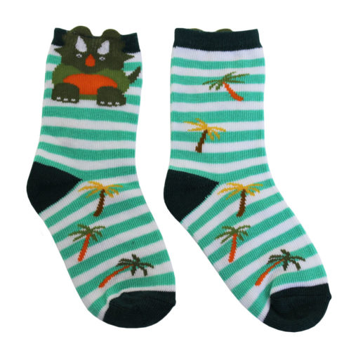 dinosaur motif socks