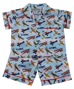 plane short pyjamas for boys by powell craft