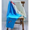 space embroidered knitted cot blanket by powell craft