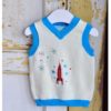 space rocket knitted boys tank top by powell craft