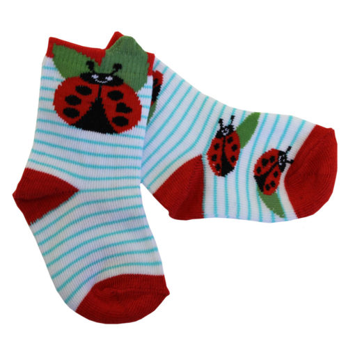 ladybird motif children's socks