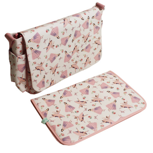 ballerina changing bag with changing mat by powell craft