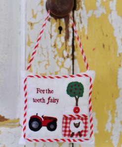 tractor themed tooth fairy cushion by powell craft