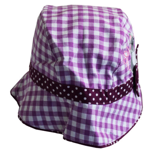lilac gingham appliqued mouse childs hat by powell craft